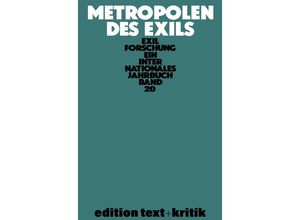 9783112422878 - Metropolen des Exils Kartoniert (TB)