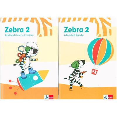 9783122709457 - Zebra Ausgabe ab 2018   2 Schuljahr Arbeitsheft Lesen Schreiben   Arbeitsheft Sprache 2 Bde Gebunden