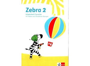 9783122710064 - - GEBRAUCHT Zebra 2 Arbeitsheft Sprache mit Videos und interaktiven Übungen Klasse 2 (Zebra Ausgabe ab 2018) - Preis vom 09102023 050333 h