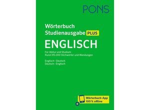 9783125162150 - PONS Wörterbuch Studienausgabe Plus Englisch m Buch m Online-Zugang Gebunden