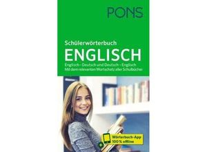 9783125162365 - PONS Schülerwörterbuch Englisch m Buch m Online-Zugang Gebunden