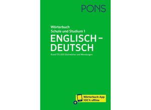 9783125162808 - PONS Wörterbuch für Schule und Studium Englisch Band 1 Englisch-Deutsch m Buch m Online-Zugang Gebunden