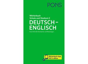 9783125162815 - PONS Wörterbuch für Schule und Studium Englisch Band 2 Deutsch-Englisch m Buch m Online-Zugang Gebunden