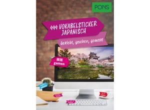 9783125162921 - PONS Vokabelsticker   PONS 444 Vokabelsticker Japanisch Kartoniert (TB)