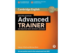 9783125329300 - Cambridge English   Advanced Trainer - Six Practice Tests without answers and downloadable audio Kartoniert (TB)