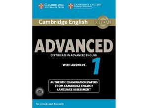 9783125352933 - Cambridge English Advanced 1 for updated exam 2015 Students Book Pack with answers and 2 Audio-CDs Kartoniert (TB)