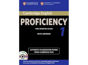 9783125399709 - Cambridge English Proficiency 1 for updated exam   Students Book with answers and 2 Audio-CDs Kartoniert (TB)