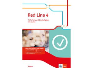 9783125473294 - Frank Haß - GEBRAUCHT Red Line 4 Ausgabe Bayern Fit für Tests und Schulaufgaben mit Audio-CD Klasse 8 (Red Line Ausgabe für Bayern ab 2017) - Preis vom 02102023 050404 h