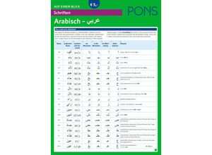 9783125612792 - PONS Schriften auf einen Blick Arabisch Kartoniert (TB)