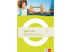 9783128640181 - - GEBRAUCHT Green Line 1 Workbook mit Mediensammlung und Übungssoftware Klasse 5 (Green Line Ausgabe ab 2021) - Preis vom 30082023 050303 h