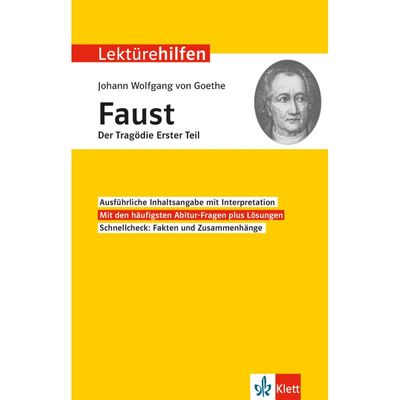 9783129231265 - Klett Lektürehilfen   Klett Lektürehilfen Johann Wolfgang Goethe Faust Der Tragödie Erster Teil - Faust Der Tragödie Erster Teil Klett Lektürehilfen Johann Wolfgang Goethe Kartoniert (TB)