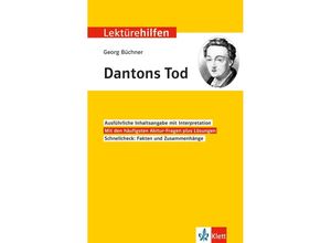 9783129231333 - Klett Lektürehilfen Georg Büchner Dantons Tod - Hansjürgen Popp Kartoniert (TB)