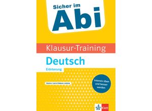 9783129495483 - Sicher im Abi   Klausur-Training   Klett Klausur-Training - Deutsch Erörterung Kartoniert (TB)