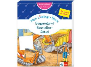 9783129497319 - Klett Mein Lieblings-Block Baggeralarm! Baustellen-Rätsel Kartoniert (TB)