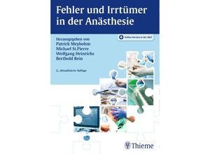 9783131629821 - Fehler und Irrtümer in der Anästhesie Kartoniert (TB)