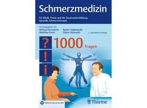 9783132400948 - Schmerzmedizin - 1000 Fragen Kartoniert (TB)