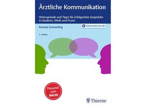 9783132422506 - Ärztliche Kommunikation - Pamela Emmerling Kartoniert (TB)