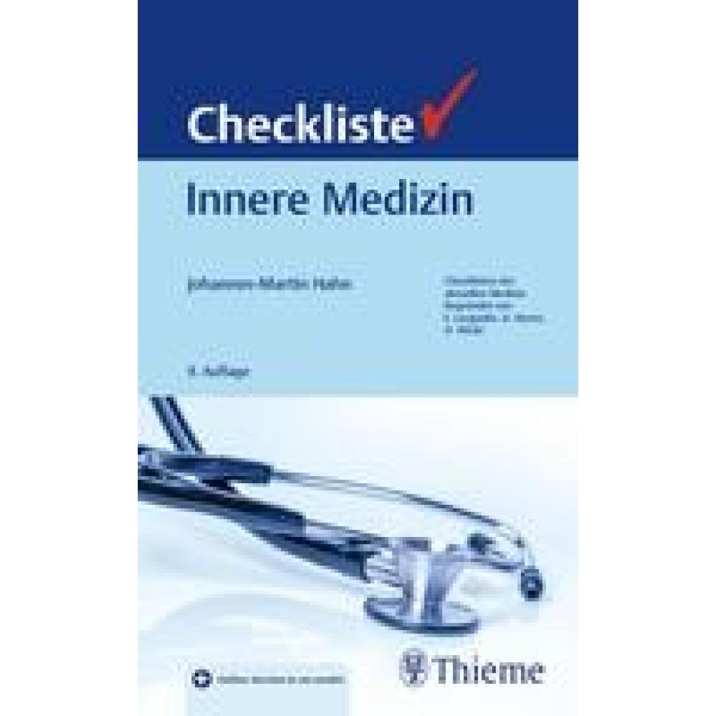 9783132444805 - Hahn Johannes-Martin Checkliste Innere Medizin