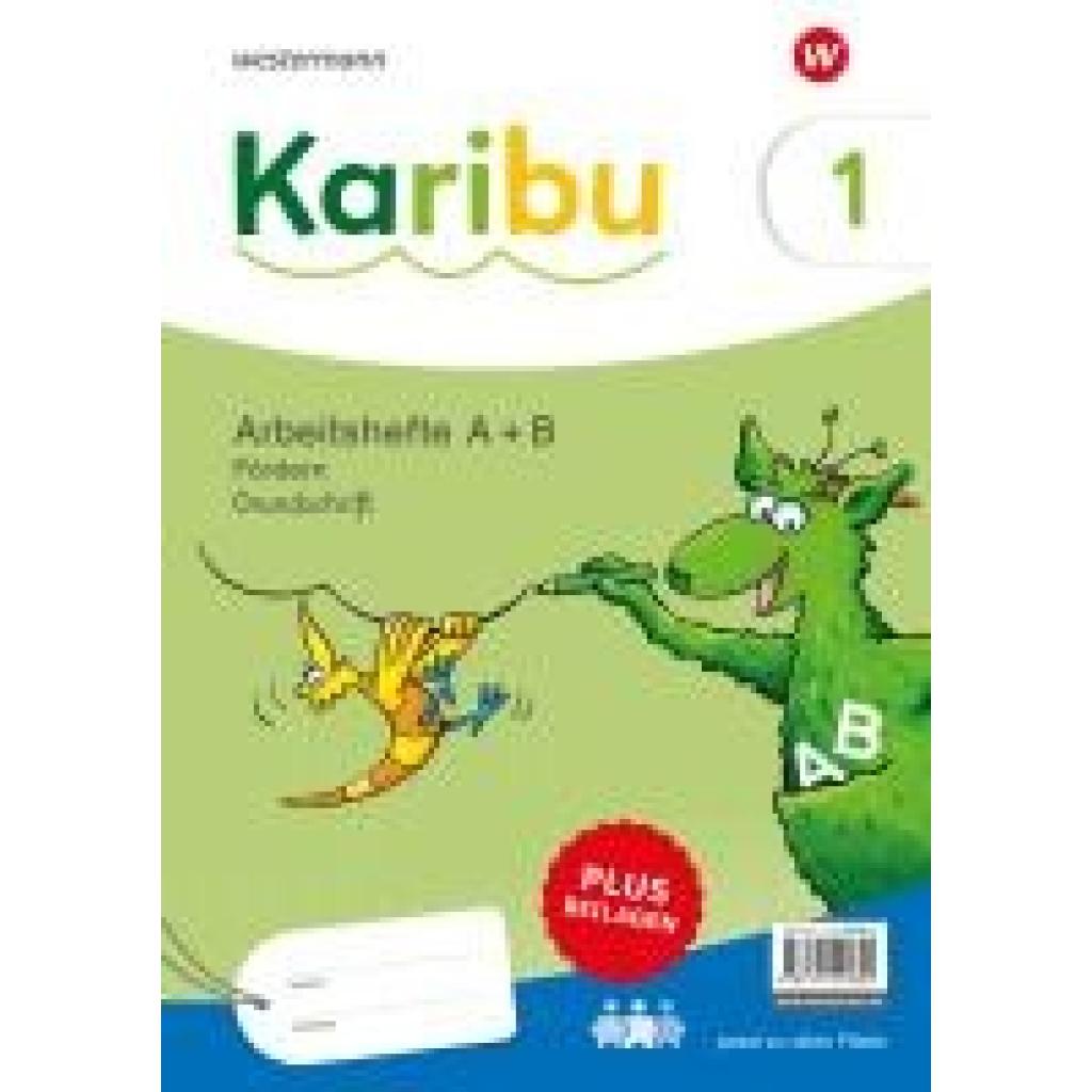9783141292800 - Karibu Paket Arbeitshefte Fördern 1 (A+B) Grundschrift plus Beilagen