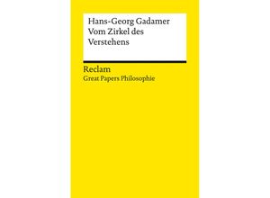 9783150142264 - Vom Zirkel des Verstehens - Hans-Georg Gadamer Taschenbuch