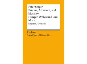 9783150143223 - Famine Affluence and Morality   Hunger Wohlstand und Moral - Peter Singer Taschenbuch