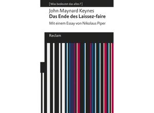 9783150196502 - Das Ende des Laissez-faire - John Maynard Keynes Kartoniert (TB)