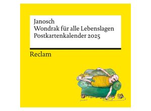 9783150950241 - Janosch »Wondrak für alle Lebenslagen« (Postkartenkalender 2025) Mit Zitaten und Illustrationen von Janosch