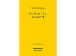 9783161599743 - Rechte an Daten im Zivilrecht - Vincent Winkler Kartoniert (TB)