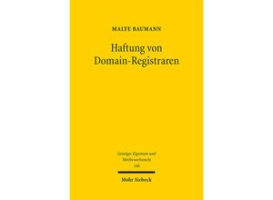 9783161606687 - Haftung von Domain-Registraren - Malte Baumann Kartoniert (TB)