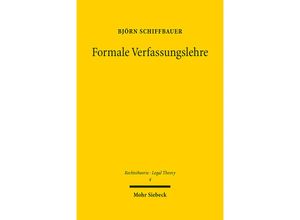 9783161608247 - Formale Verfassungslehre - Björn Schiffbauer Leinen