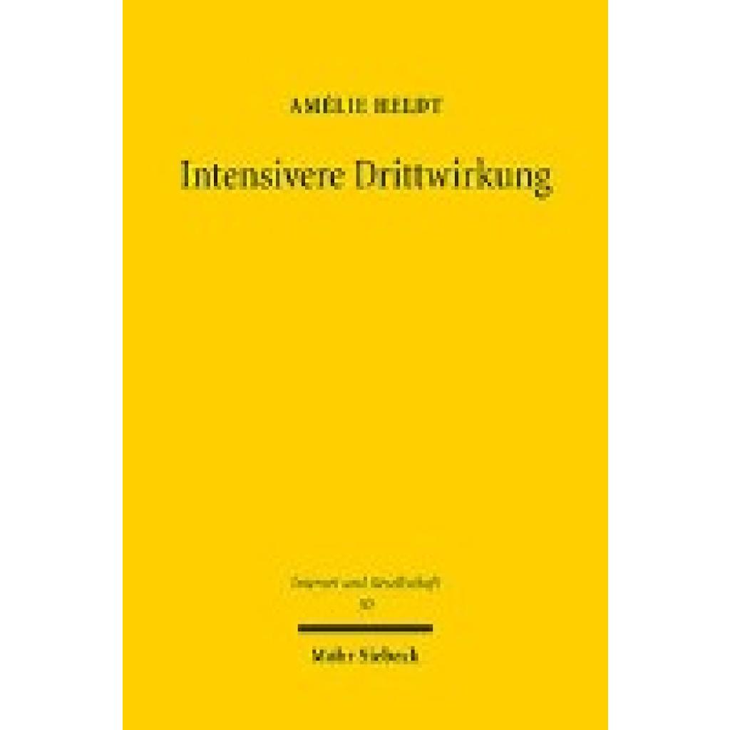 9783161619380 - Heldt Amélie Intensivere Drittwirkung