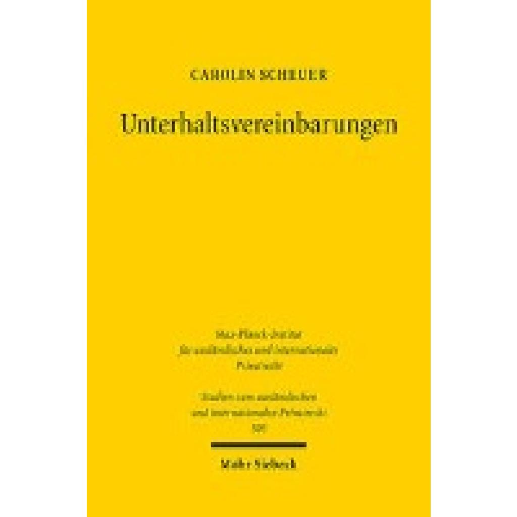 9783161620966 - Scheuer Carolin Unterhaltsvereinbarungen