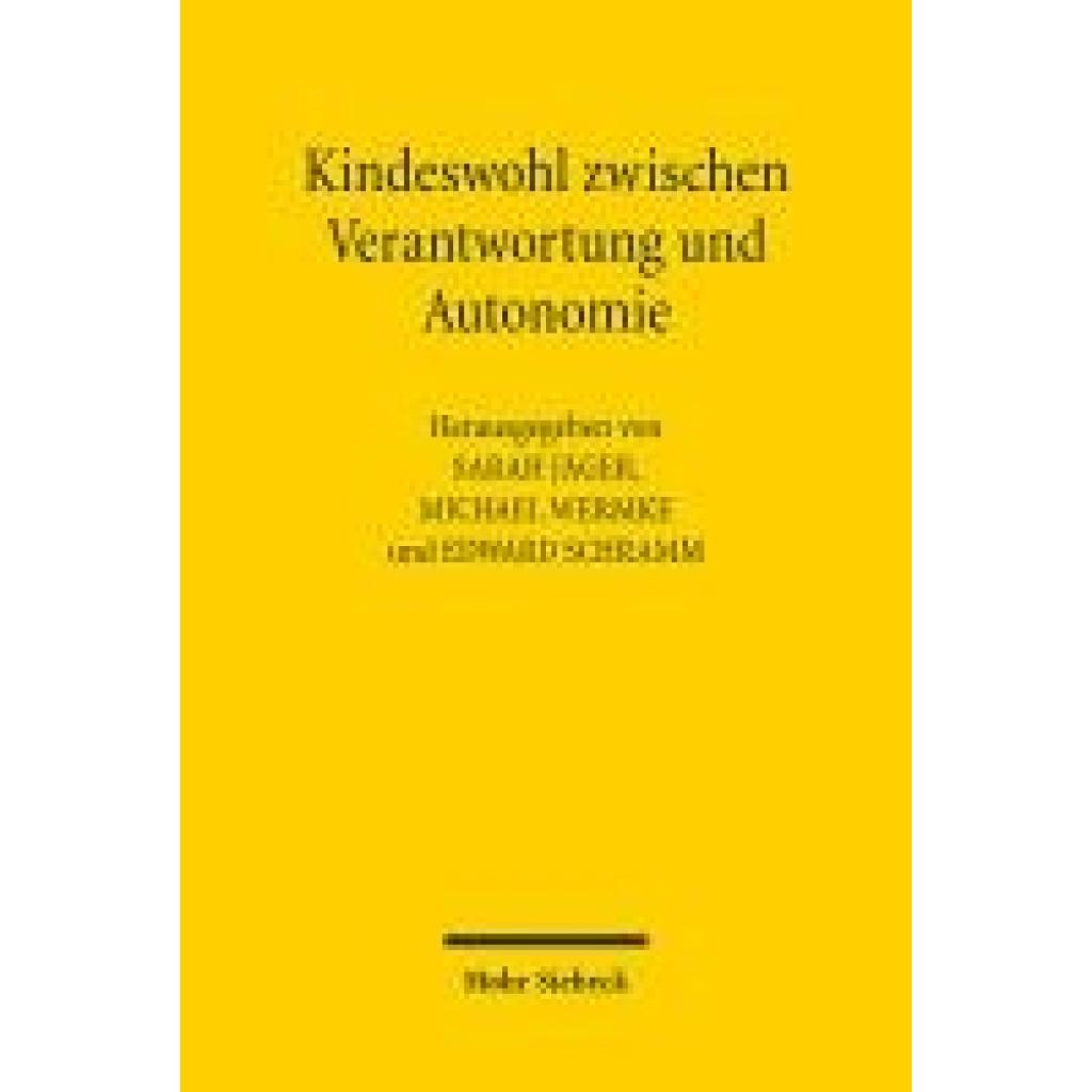 9783161623219 - Kindeswohl zwischen Verantwortung und Autonomie