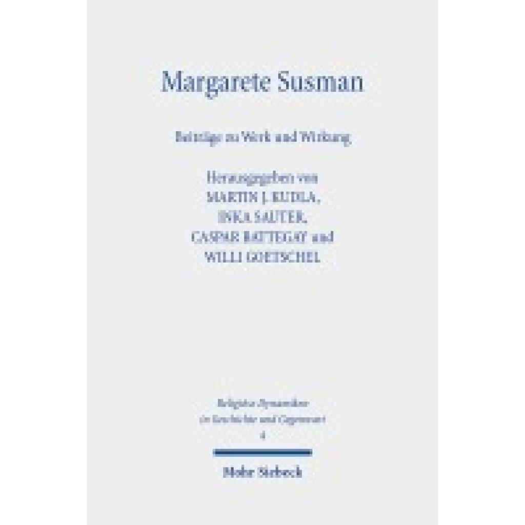 9783161634147 - Margarete Susman