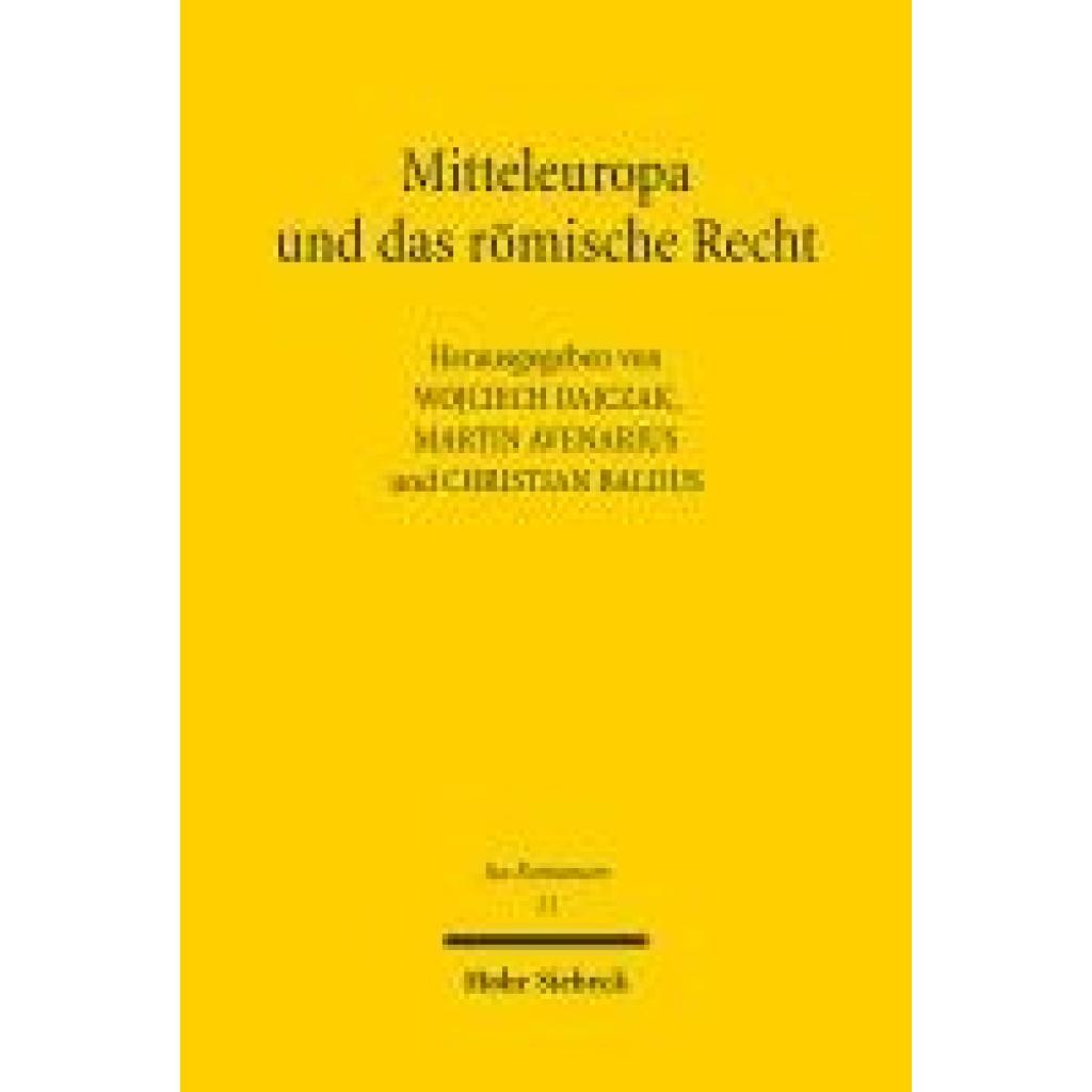 9783161639562 - Mitteleuropa und das römische Recht
