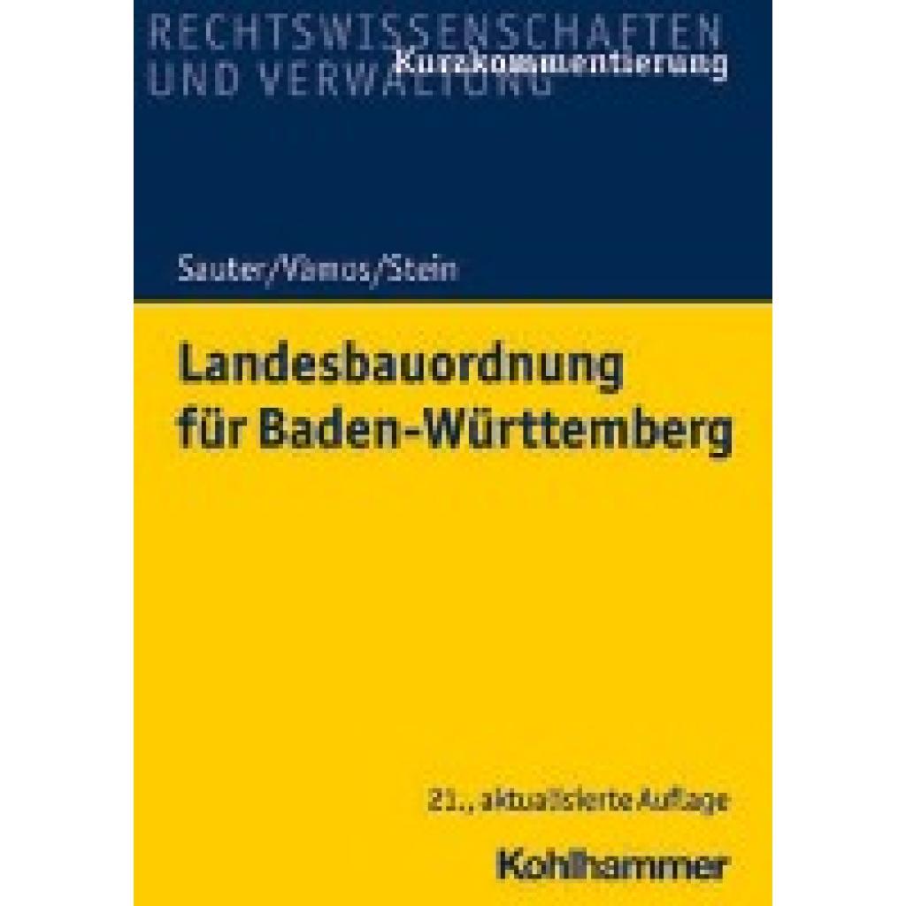 9783170409286 - Sauter Helmut Landesbauordnung für Baden-Württemberg