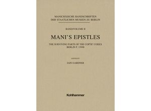 9783170416727 - Manis Epistles - Iain Gardner Gebunden