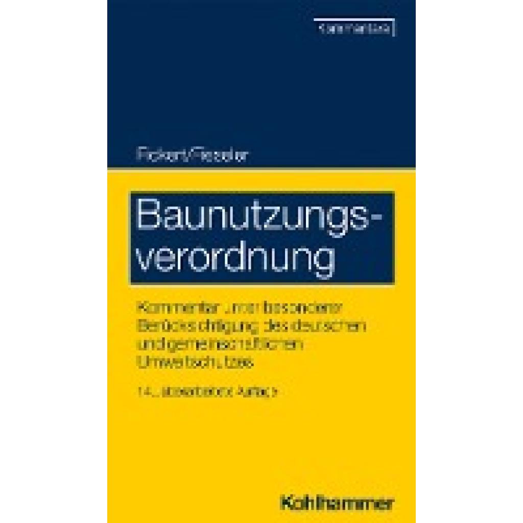 9783170422407 - Stühler Hans Ulrich Baunutzungsverordnung