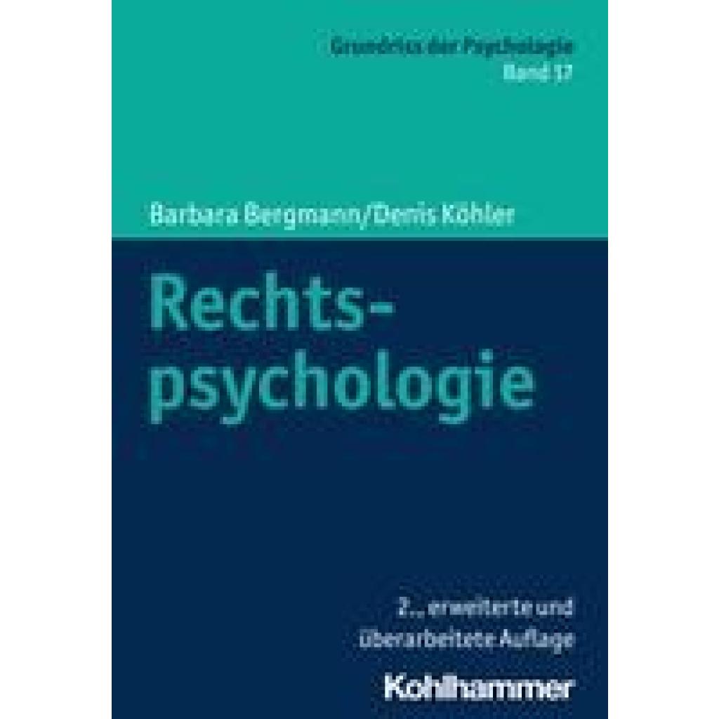 9783170423503 - Bergmann Barbara Rechtspsychologie