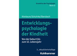 9783170427655 - Entwicklungspsychologie der Kindheit - Jutta Kienbaum Bettina Schuhrke Mirjam Ebersbach Kartoniert (TB)