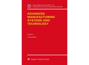 9783211828083 - Advanced Manufacturing Systems and Technology Kartoniert (TB)