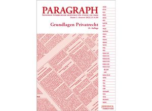 9783214253387 - Paragraph - Grundlagen Privatrecht Gebunden