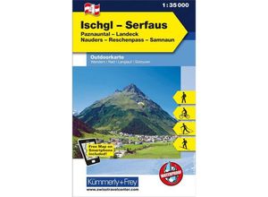 9783259007136 - Kümmerly+Frey Outdoorkarte Österreich - Ischgl - Serfaus Karte (im Sinne von Landkarte)