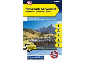 9783259007174 - Kümmerly+Frey Outdoorkarte Österreich - Naturpark Karwendel Karte (im Sinne von Landkarte)