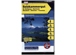 9783259007235 - Kümmerly+Frey Outdoorkarte Österreich - Salzkammergut Karte (im Sinne von Landkarte)