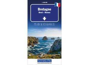 9783259014196 - Bretagne Regionalkarte Frankreich 1200 000 Karte (im Sinne von Landkarte)