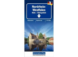 9783259014646 - Kümmerly+Frey Karte Nordrhein-Westfalen Regionalkarte Karte (im Sinne von Landkarte)