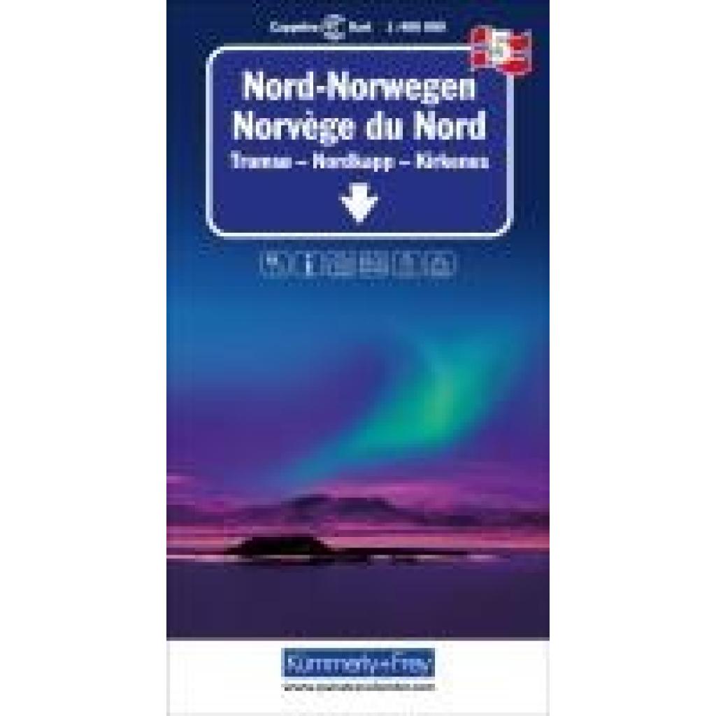 9783259018255 - Kümmerly+Frey Regionalkarten   Nord-Norwegen Nr 05 Regionalkarte Norwegen 1400 000 Karte (im Sinne von Landkarte)