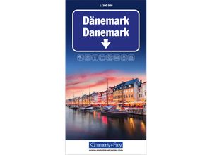 9783259018262 - Dänemark Strassenkarte 1300 000 Karte (im Sinne von Landkarte)