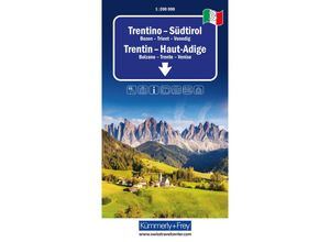 9783259018361 - Trentino - Südtirol Nr 03 Regionalstrassenkarte 1200 000 Karte (im Sinne von Landkarte)